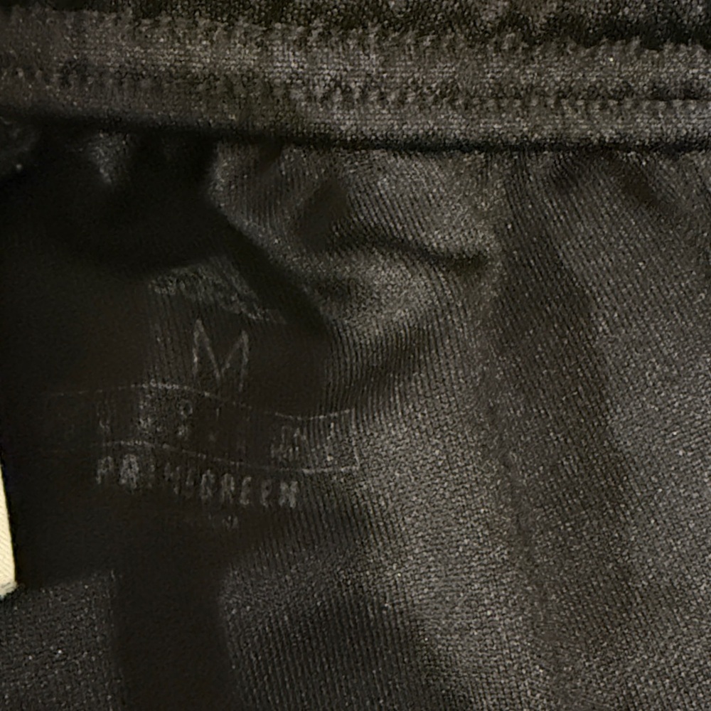 adidas Black Jogger Pants with White Side Stripes